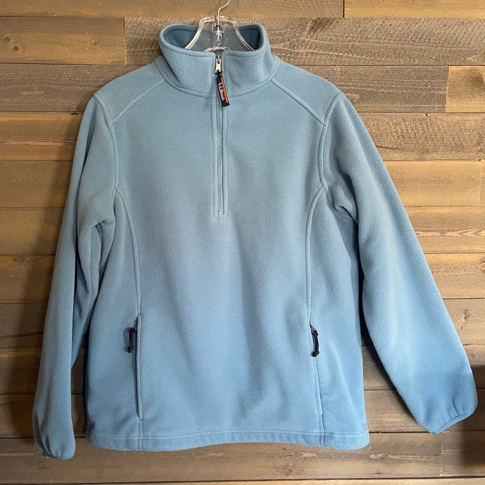 L.L. Bean Blue Fleece Quarter-Zip